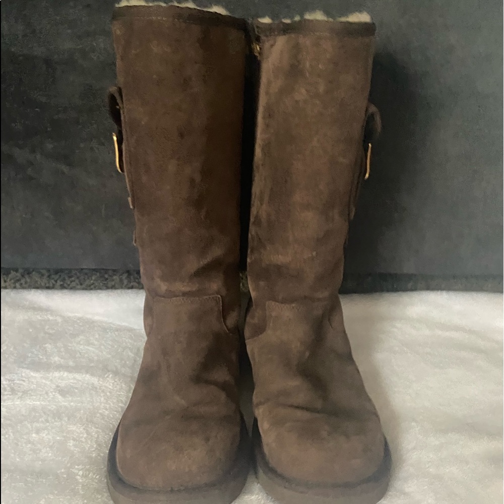 Brown UGG Retro Cargo Tall Boots Sz 8 - Picture 5 of 7